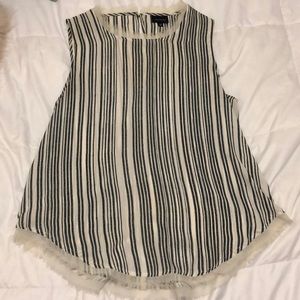 Silky striped tank